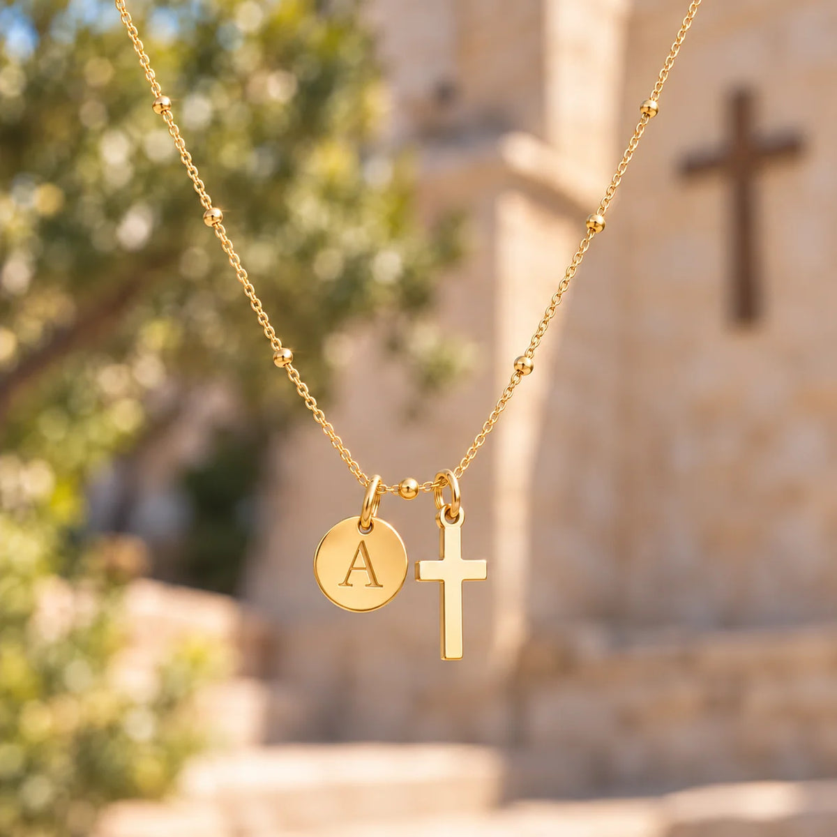 Forever Faith Initial Necklace